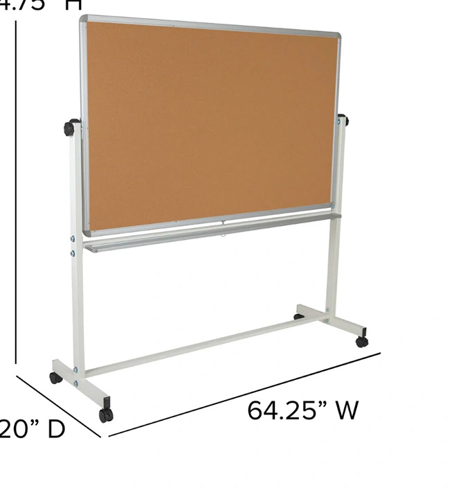 Double-Sided Magnetic Dry Erase Board with Stand Office Magnetic Whiteboard