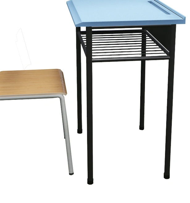 Wooden Metal Frame School Student Study Desk and chair