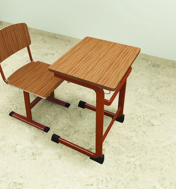 School Furniture Stainless Steel Frame Student Table Writing Study Desk