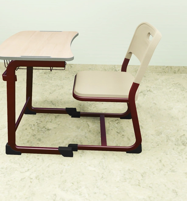 School Furniture Single Student Desk and Chair Primary and Middle School Wooden Desk