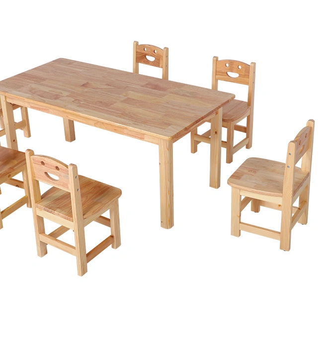 Factory Price Pine Wood Kids Study Desk Hot Sale School Furniture for Kids Kindergarten Classroom Furniture view 3