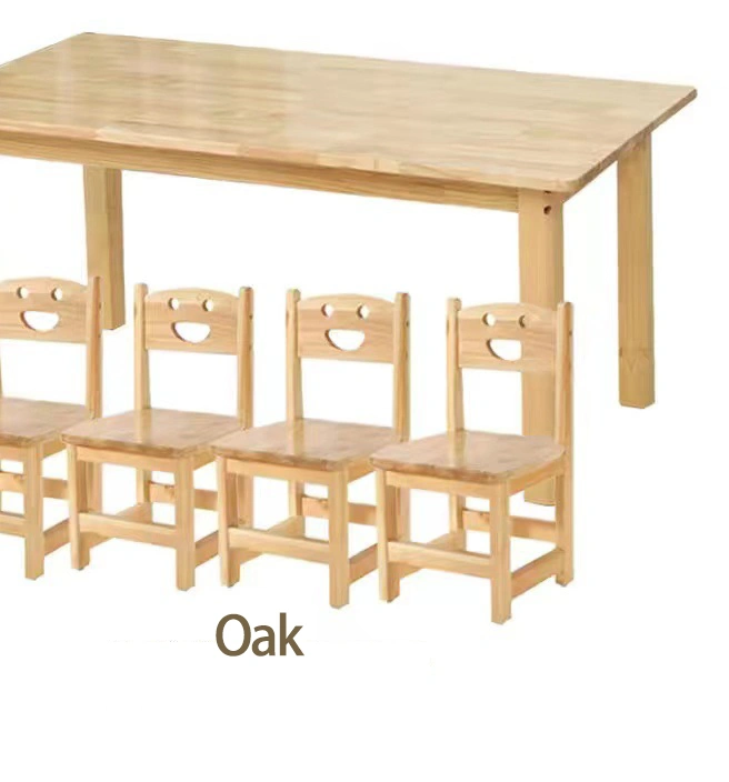 Factory Price Pine Wood Kids Study Desk Hot Sale School Furniture for Kids Kindergarten Classroom Furniture view 4