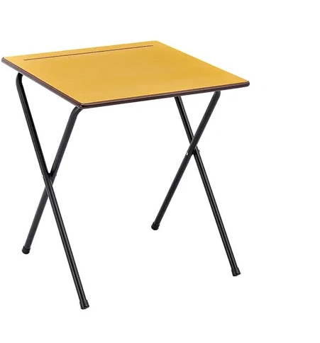 Lab Room Foldable Wooden MDF Plywood with Pencil Hole Furniture; Student Classroom Standing flexible Tablet;
