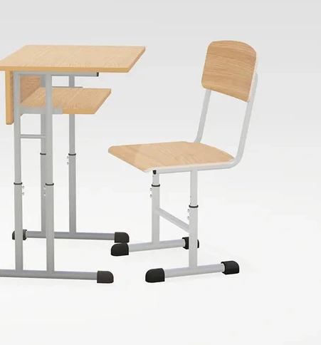 Government Tender Furniture Hot Sale Height Adjustable Student Wooden School Classroom Desk Chair
