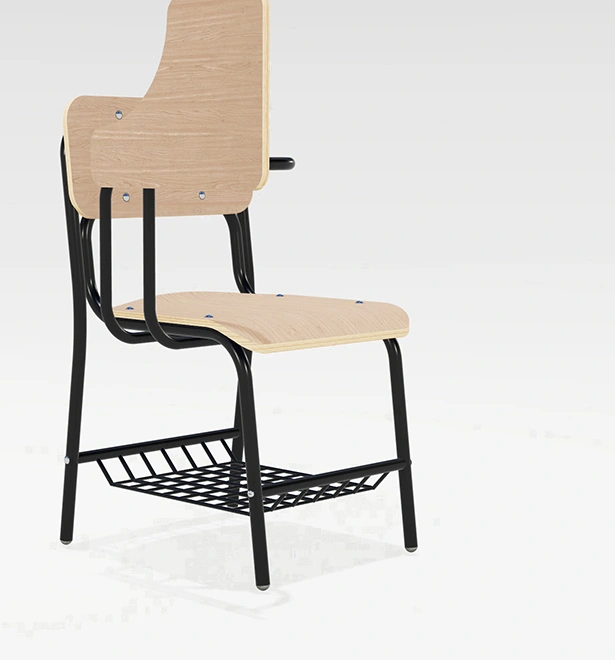 Student chair with writing pad Asian African style