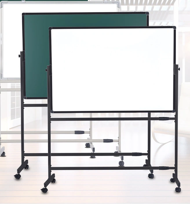 Top Quality Removable Flexible Magnetic Aluminium Frame Whiteboard with Wheels