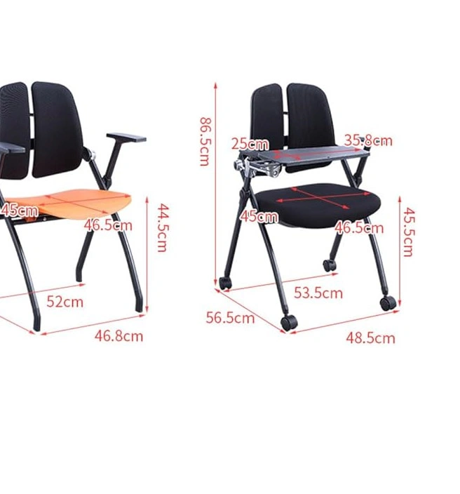 Classroom Student Study Chair School Study Chair with Writing Board view 2