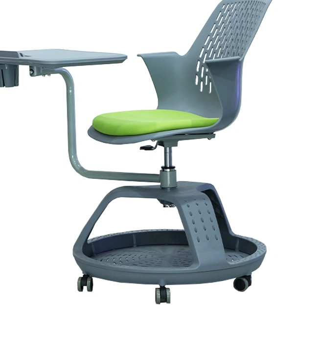 School Training Chair Adjustable Movable Office Conference Chairs with Writing Pad