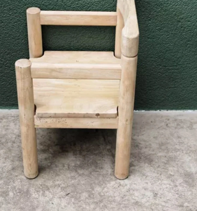Kid's Furniture Kindergarten Nursery Solid Wood Children School Daycare Chair view 3