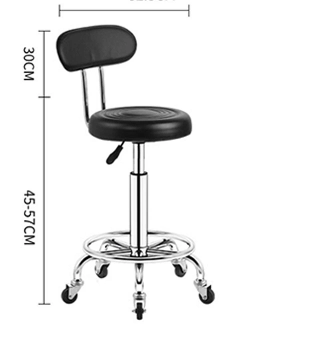 Laboratory Chair Adjustable Seat Height Lab Chair with Casters view 2