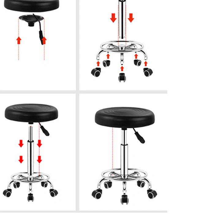 Laboratory Chair Adjustable Seat Height Lab Chair with Casters view 3