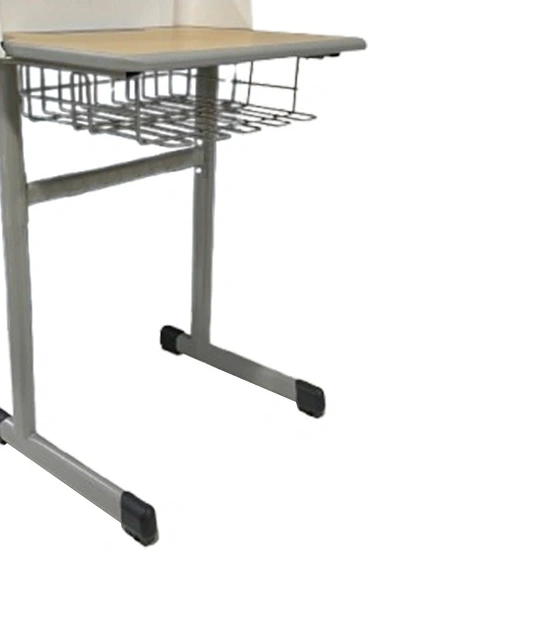 School Free Trapezoid High School Student Desk with Desktop Back