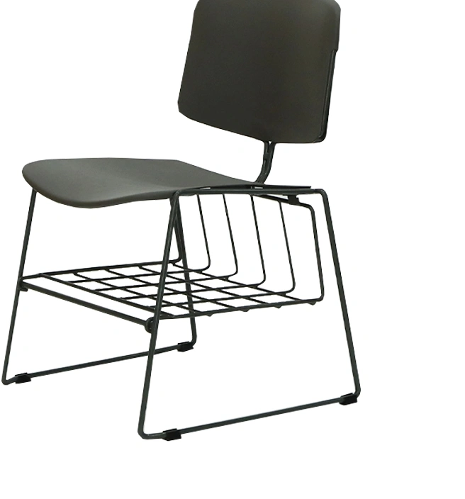 School Furniture Metal Frame Training Chair Armless Plastic Conference Chair