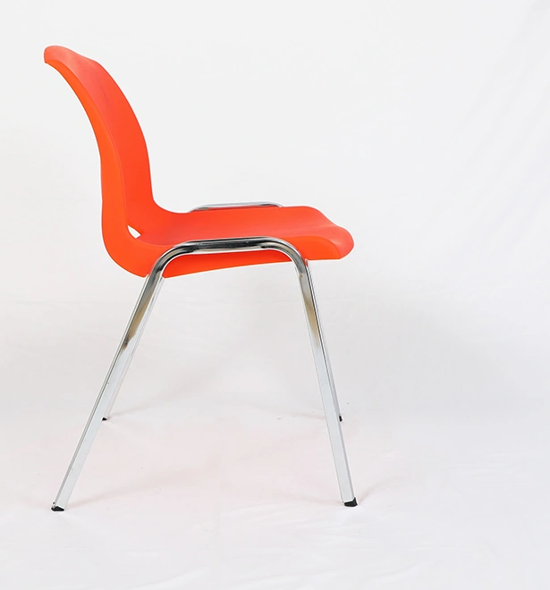 Factory Price School Furniture Orange Luxury Plastic Chair for Sale view 5
