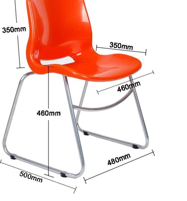 Customized Classroom Furniture Durable Plastic Student Chair view 2
