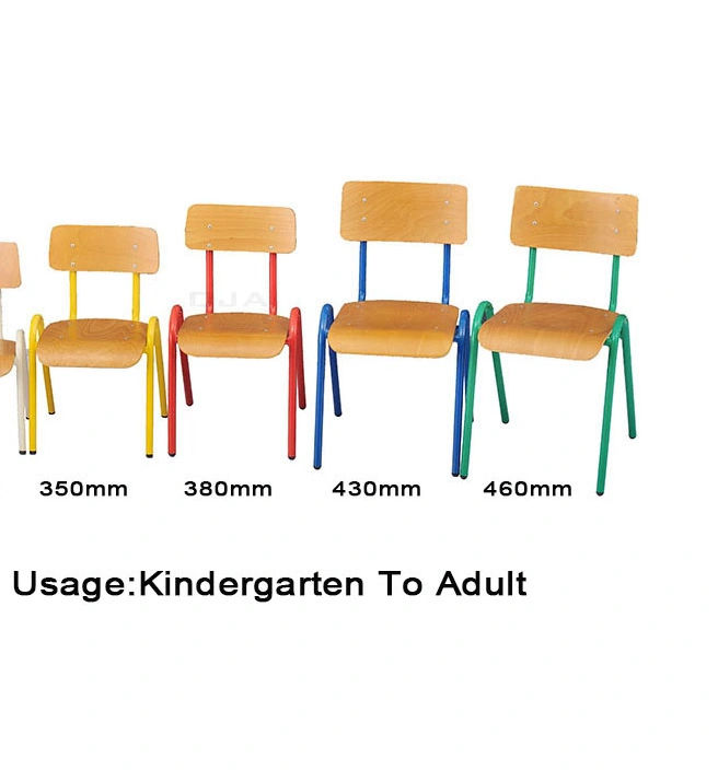 School Furniture Portable Stacking Wood Classic Student Chair view 3