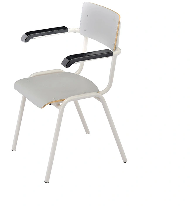 School Furniture Plywood Student Chair with Armrest