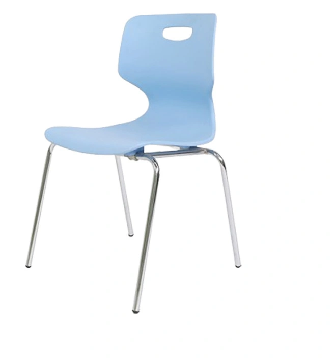 Metal Legs School Furniture School Chair Plastic Training Dining Chair
