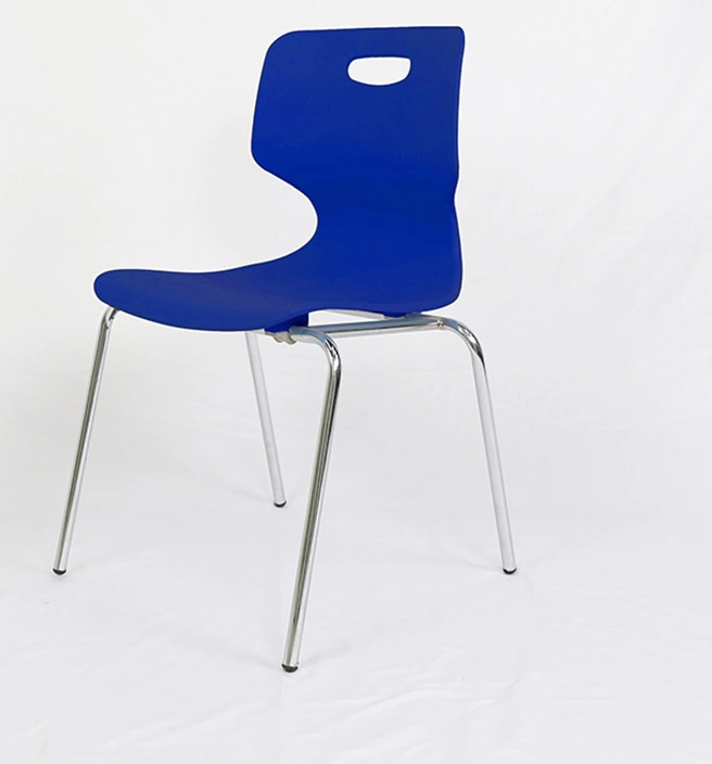 Metal Legs School Furniture School Chair Plastic Training Dining Chair view 5