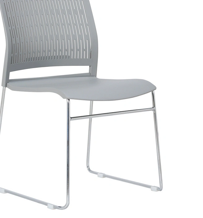 Plastic Chair Stackable Chairs Metal Leg School Chair for Meeting Room