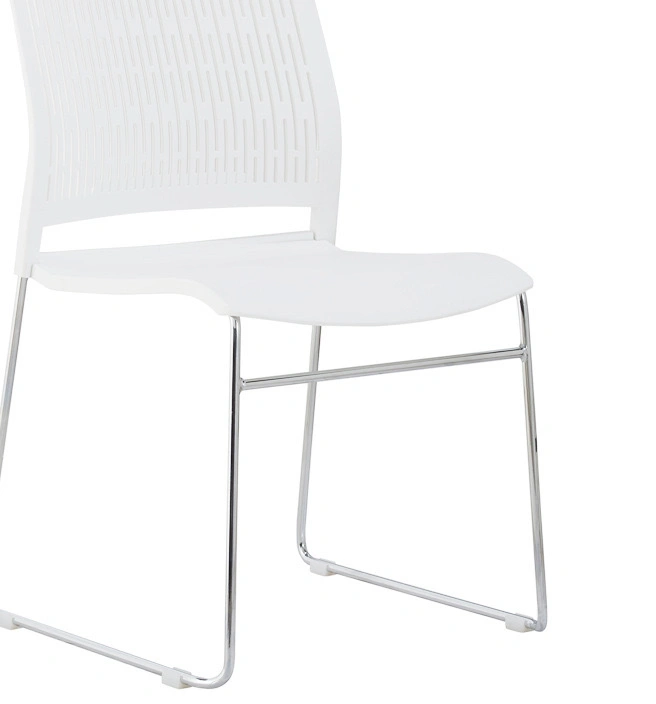 Plastic Chair Stackable Chairs Metal Leg School Chair for Meeting Room view 4