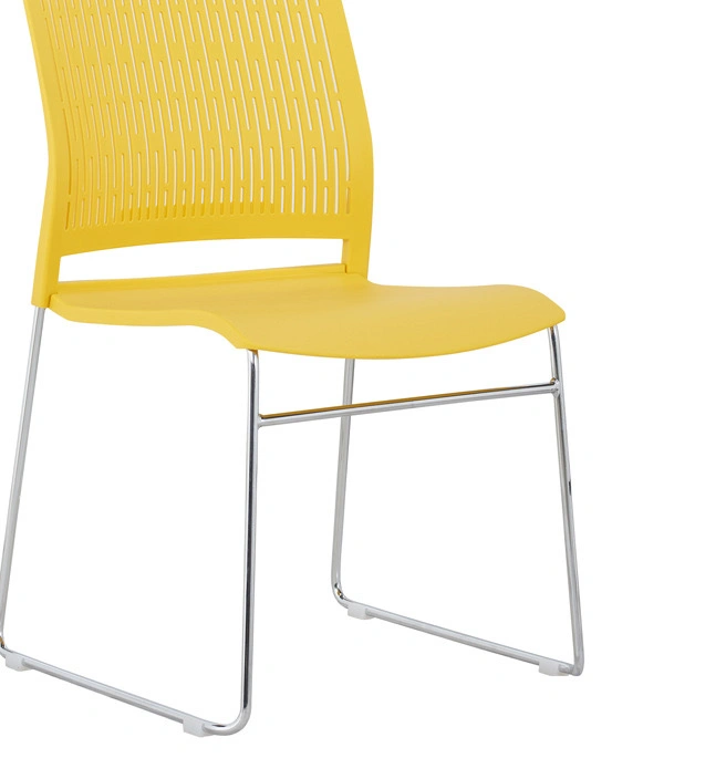 Plastic Chair Stackable Chairs Metal Leg School Chair for Meeting Room view 5