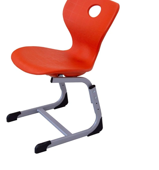 Factory Hot Sale Classroom Seat and Plastic Student Chairs with a PP Shell and Metal Legs