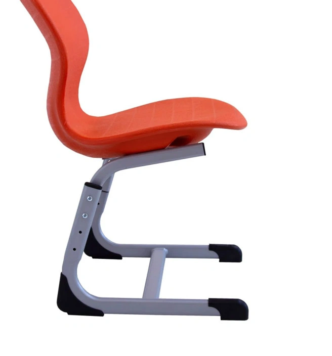 Factory Hot Sale Classroom Seat and Plastic Student Chairs with a PP Shell and Metal Legs view 3