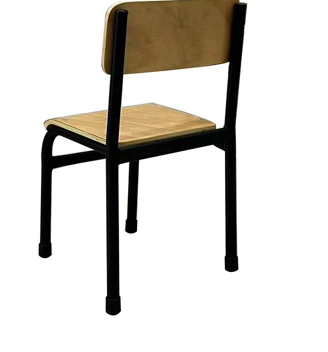 Cheap Wooden Plywood Seat and Back School Stackable Chair for Kid view 3