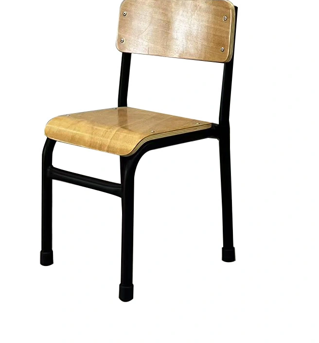 Cheap Wooden Plywood Seat and Back School Stackable Chair for Kid view 5