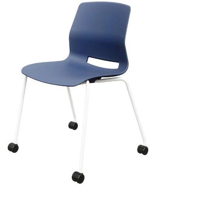 Modern Hard Plastic School Furniture Student Teacher Chair with Wheels