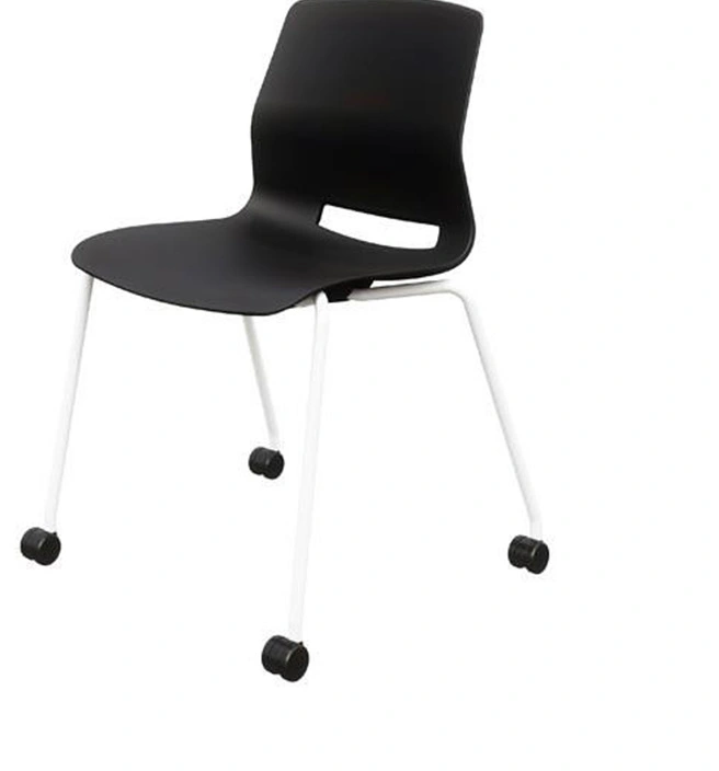 Modern Hard Plastic School Furniture Student Teacher Chair with Wheels view 3