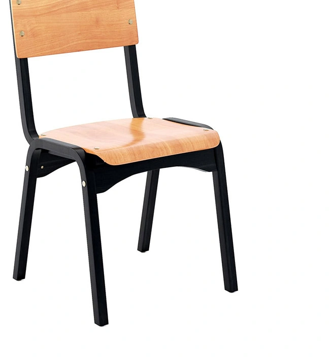 Wood School Chair Student Plywood Chair Primary High School Wooden Chair view 3