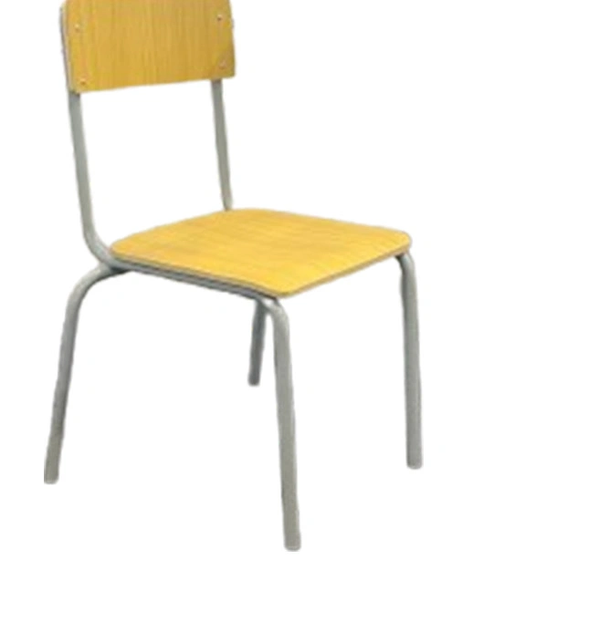 School Furniture Classroom Wooden Plywood Chair with Strong Metal Frame for Student