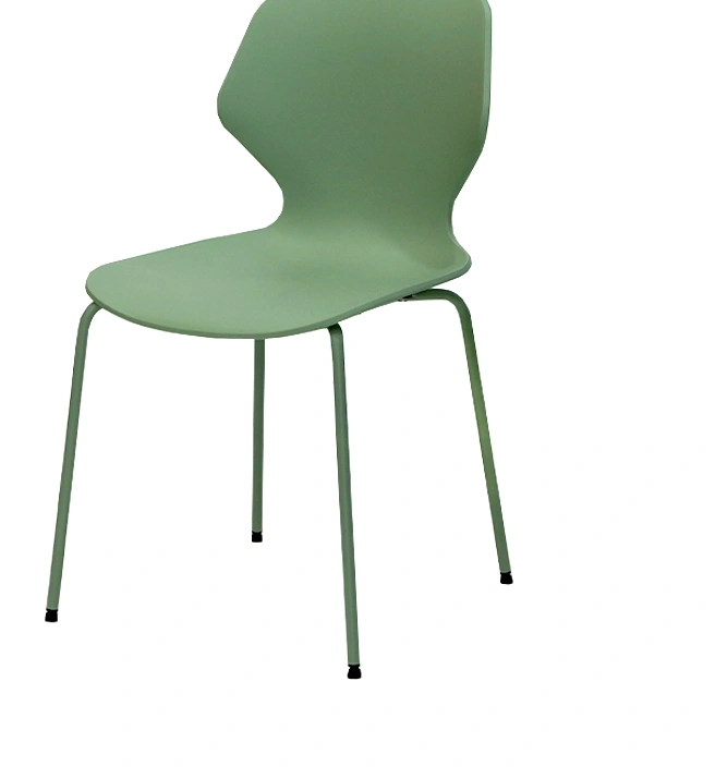 Plastic Chair Metal Leg Dining Chair with PP Seat School Dormitory Chairs