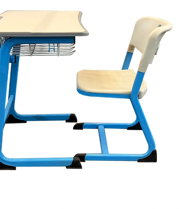 School Furniture Desk and Chair Set Attached for Education