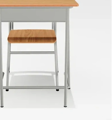 Classroom School Wooden Chipwood Student Simple Classic Metal Desk