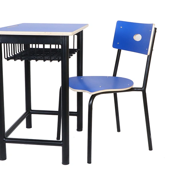 Kuwait School Furniture Metal Frame School Table and Chair Set