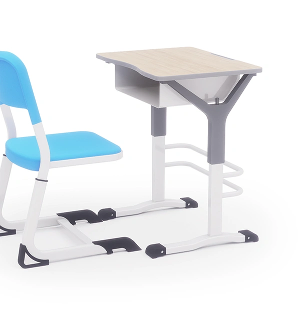 Modern School Furniture Student Desk and Chair Set view 2