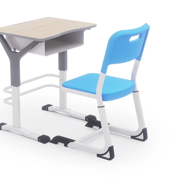 Modern School Furniture Student Desk and Chair Set view 3