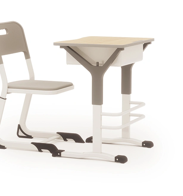 Modern School Furniture Student Desk and Chair Set view 4