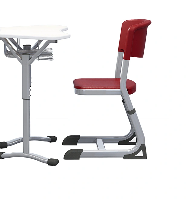 Y Shape Modern Middle School Desk and Chair Set