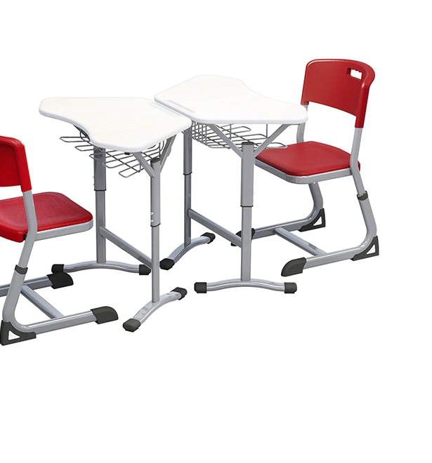 Y Shape Modern Middle School Desk and Chair Set view 3
