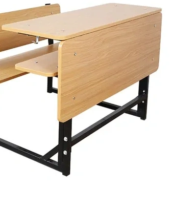 School Classroom OEM ODM MDF HPL Plywood Double Seats Student Bench Furniture
