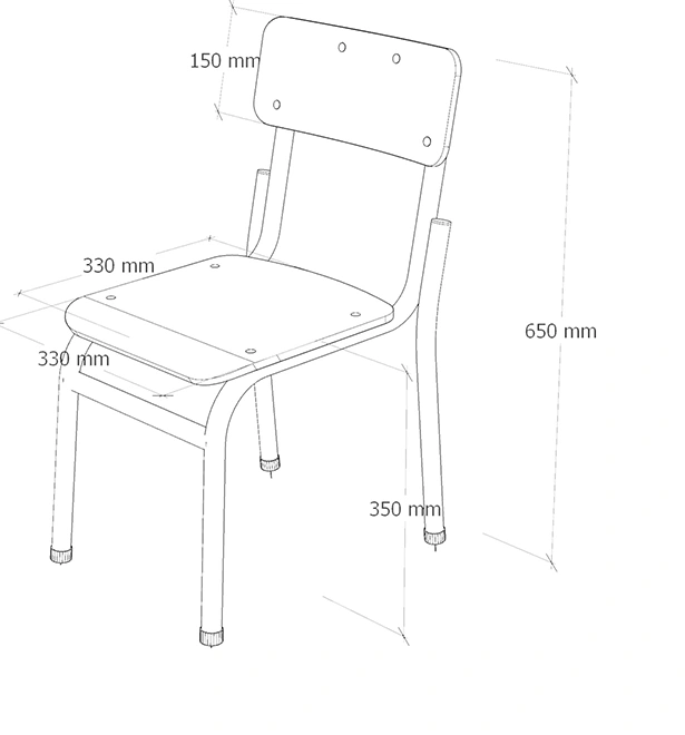 Modern Primary School School Classroom Wooden School Student Desk and Chair Set view 5