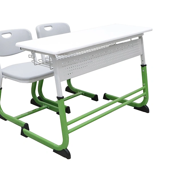 School Furniture Two Seater Wooden School Furniture Desk and Chair Set