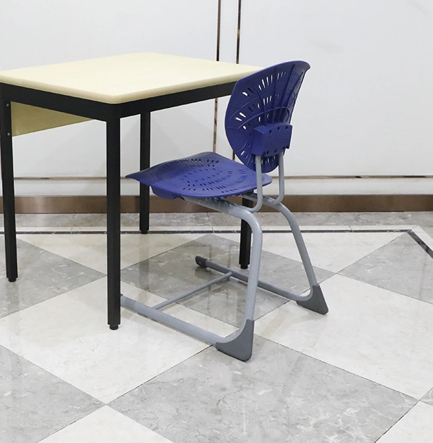 School Furniture Metal Frame Wooden School Student Desk Table and Chair Set view 4