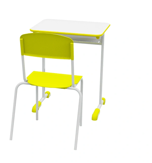 Single Desk and Chair School Furniture Set Adult School Study Classroom Furniture view 3