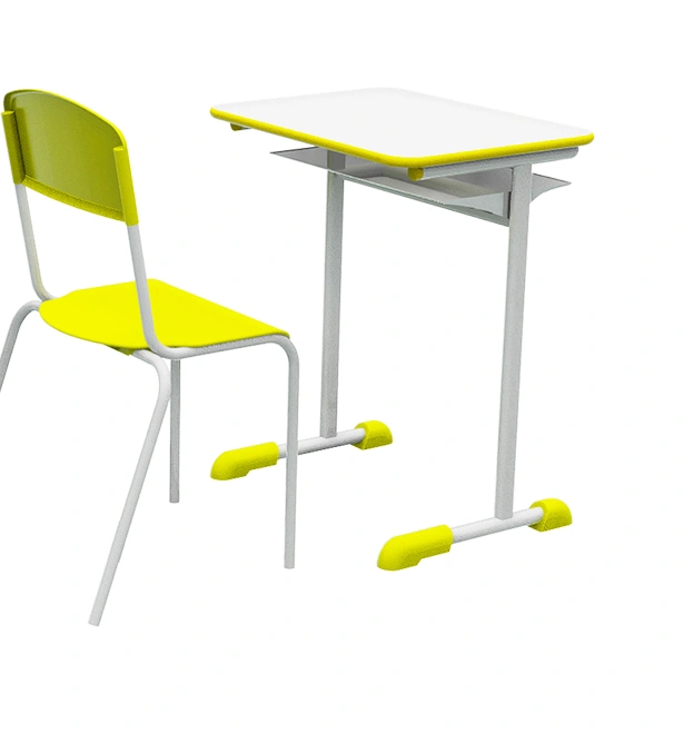 Single Desk and Chair School Furniture Set Adult School Study Classroom Furniture view 4