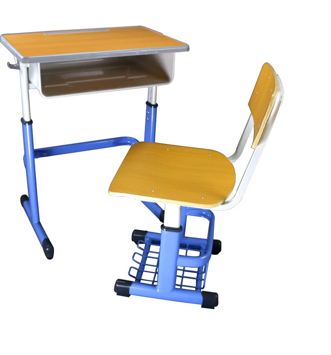 Multifunctional Chair and Desk Kid Nordic Single Desk and Chair with Storage Basket